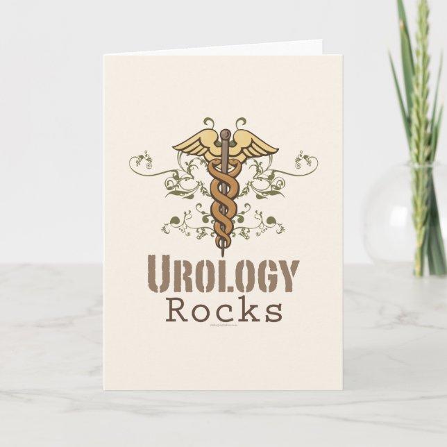 Urologie Rocks Urologist Grußkarte Karte (Vorderseite)