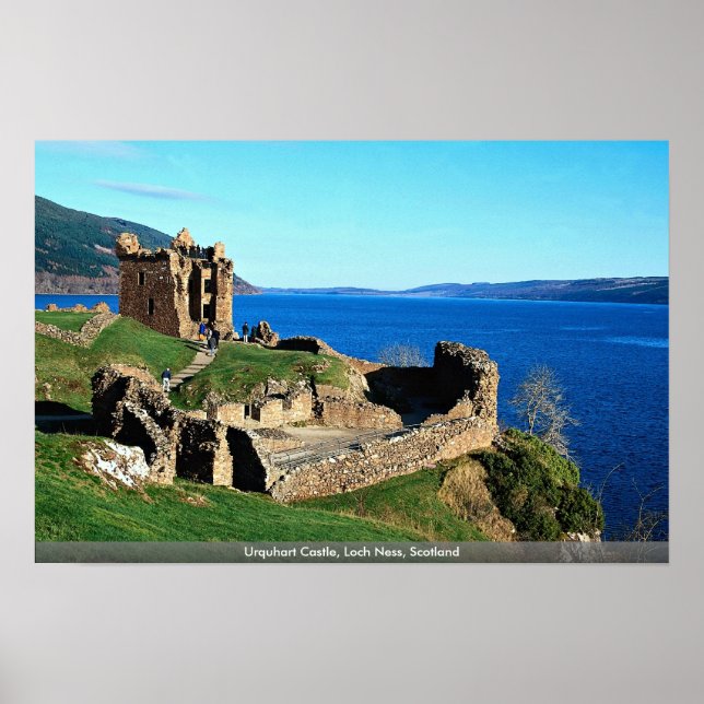 Urquhart Castle, Loch Ness, Schottland Poster (Vorne)