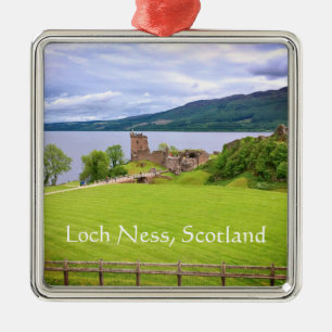Urquhart Castle Loch Ness Scotland Fotografie Ornament Aus Metall