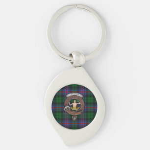 Urquhart Clan Abzeichen Silver Metal Key Ring Schlüsselanhänger