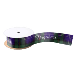Urquhart Clan karierter schottischer Tartan Satinband