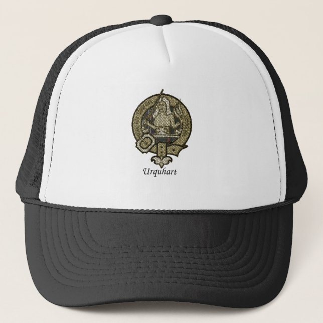 Urquhart Clan-Wappen Truckerkappe (Vorderseite)