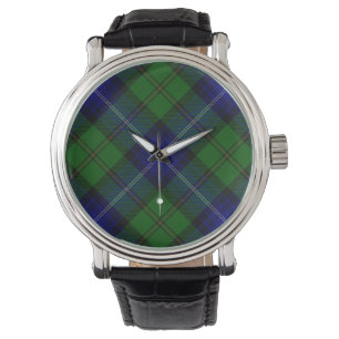 Urquhart tartan blue kariert armbanduhr