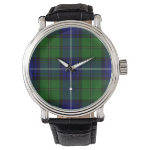 Urquhart tartan blue kariert armbanduhr