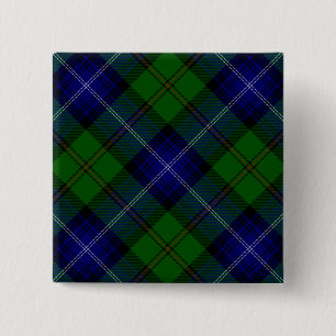 Urquhart tartan blue kariert button