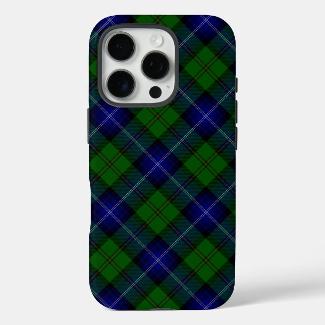 Urquhart tartan blue kariert Case-Mate iPhone hülle (Rückseite)