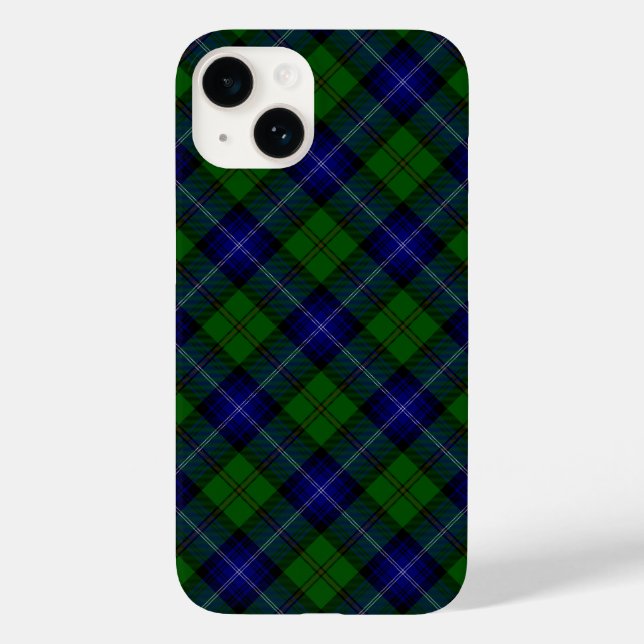 Urquhart tartan blue kariert Case-Mate iPhone hülle (Rückseite)