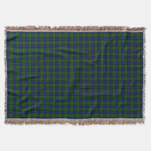 Urquhart tartan blue kariert decke