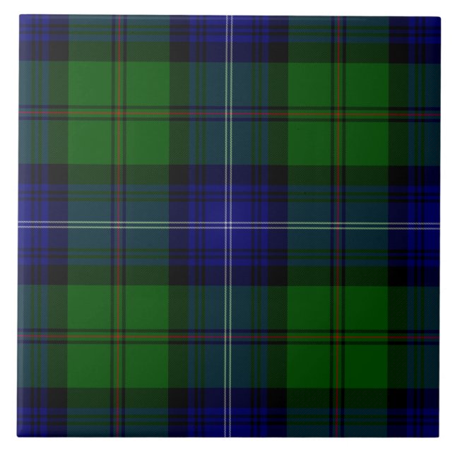 Urquhart tartan blue kariert fliese (Vorderseite)