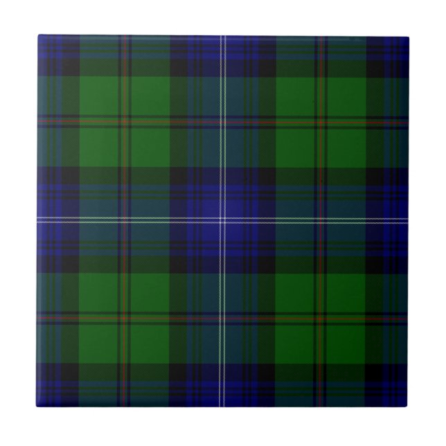 Urquhart tartan blue kariert fliese (Vorderseite)