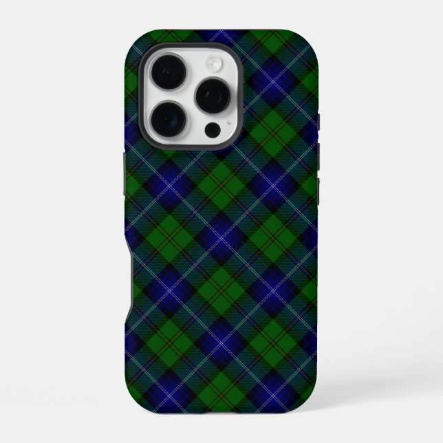 Urquhart tartan blue kariert iPhone hülle (Rückseite)