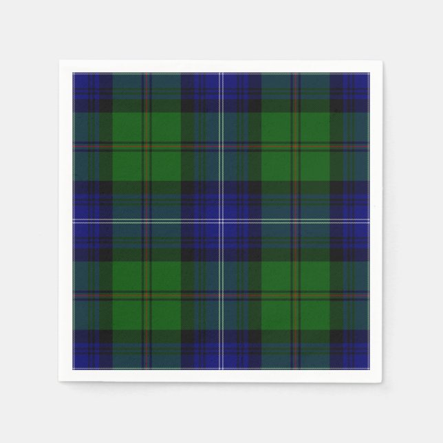 Urquhart tartan blue kariert serviette (Vorderseite)