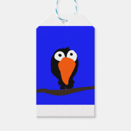 Urraco zeichnend schwarzer Vogel Geschenkanhänger