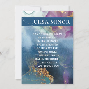 Ursa Minor Tischnummer Celestial Seating Chart