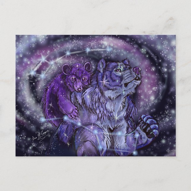 Ursa Minor und Major Postkarte (Vorderseite)