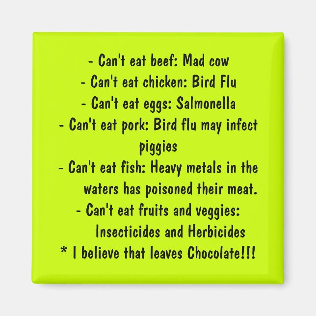 Ursachen - Healthy Eating Magnet (Vorne)