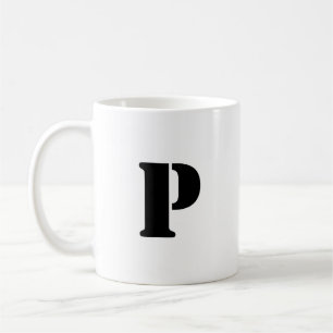 Urschrift   Aquamarin Monogram Modern Stilvoll Coo Kaffeetasse