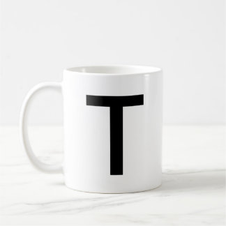 Urschrift | Aquamarin Monogram Modern Stilvoll Coo Kaffeetasse