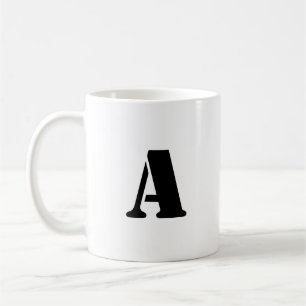 Urschrift   Aquamarin Monogram Modern Stilvoll Coo Kaffeetasse