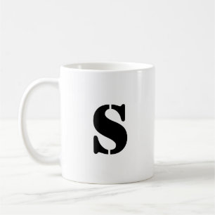 Urschrift   Aquamarin Monogram Modern Stilvoll Coo Kaffeetasse