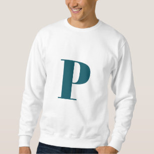 Urschrift Aquamarin Monogram Modern Stilvoll Coo Sweatshirt