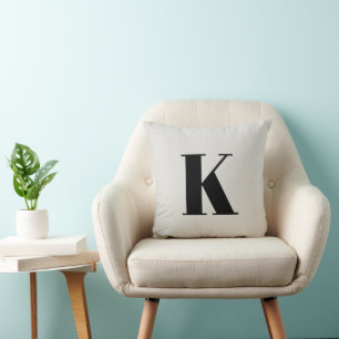 Urschrift Monogram Modern Stylish Trendy Kissen