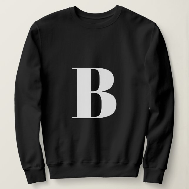 Urschrift | Monogram Modern Stylish Trendy Sweatshirt (Design vorne)