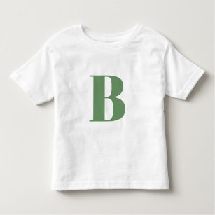 Urschrift   Monogram Modern trendy Sage Green Kleinkind T-shirt