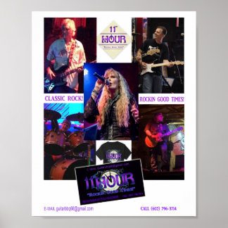 URSPRÜNGLICH DAS 11. STUNDE CLASSIC ROCK BAND PROM POSTER