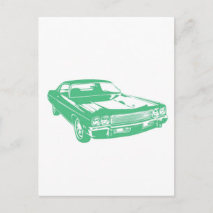 Ursprünglich grüner Auto Postkarte