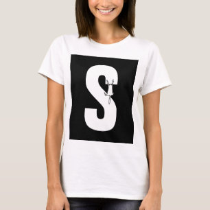 Ursprünglich mit/hängende Katzendoodle lustig T-Shirt