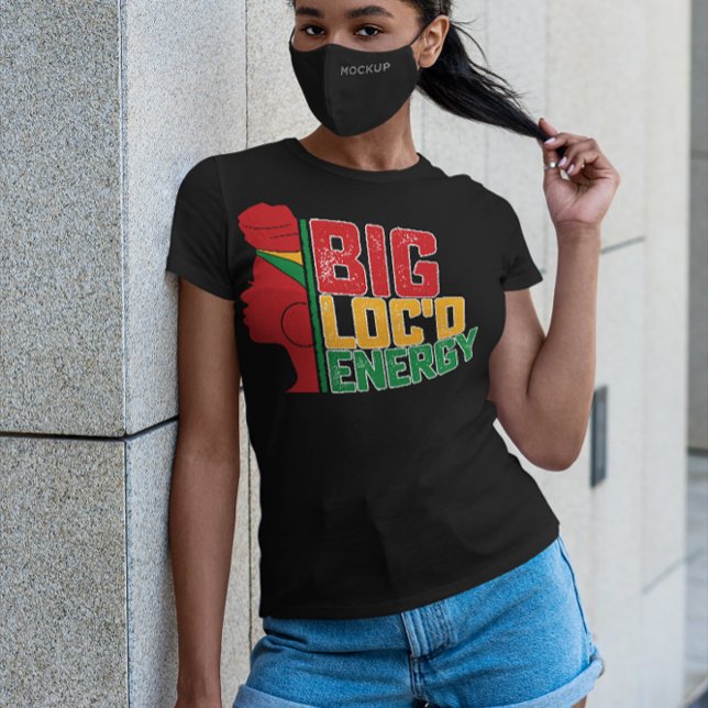 Ursprünglich war die "Big Loc'd Energy Black Freed T-Shirt (Von Creator hochgeladen)