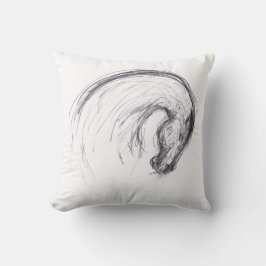 Ursprünglich Zeichnend 2 Pferdejahr Zodiac Geburts Kissen