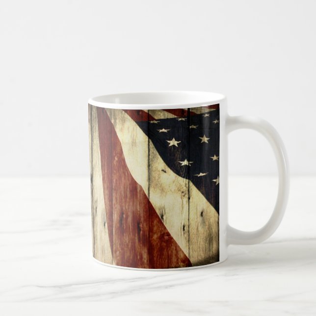 Ursprüngliche Americanawoodgrain amerikanische Kaffeetasse (Rechts)