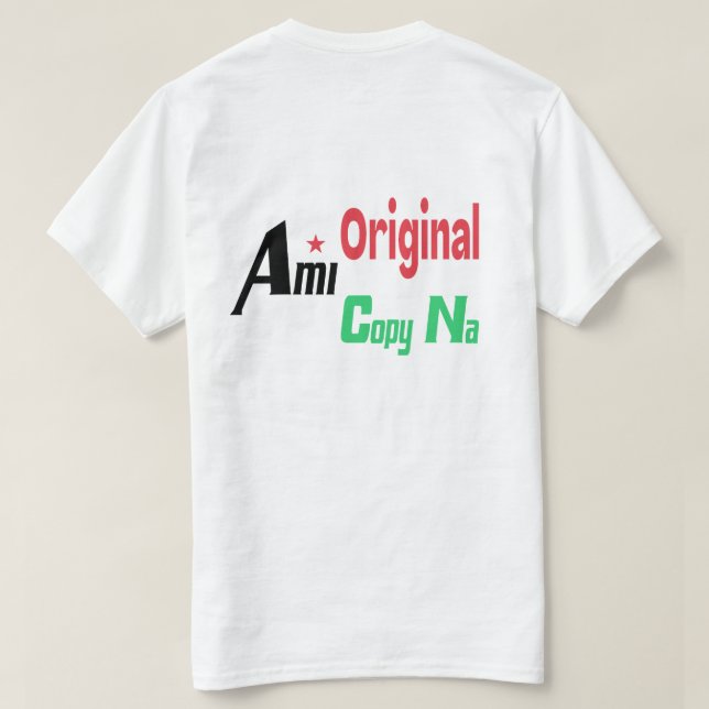Ursprüngliche Ami Cope Na T-Shirt (Design Rückseite)