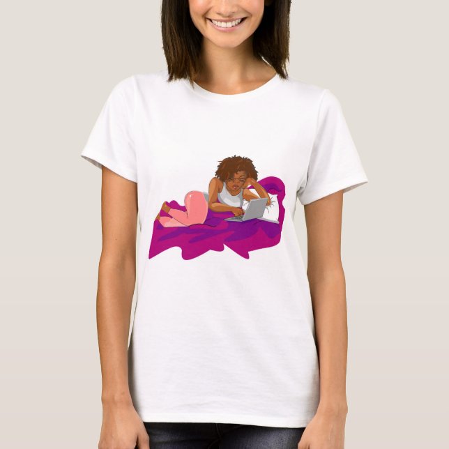 Ursprüngliche Arbeit vom Zuhause-Damen-Shirt T-Shirt (Vorderseite)