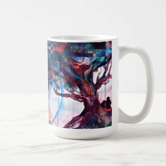 Ursprüngliche Baum-Kunst-Kaffee-Tasse Tasse (Rechts)