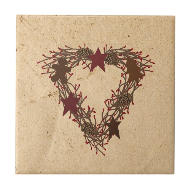 Ursprüngliche Feiertags-Kranz-Fliese Fliese (Vorderseite)