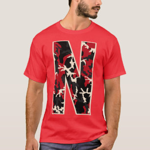 Ursprüngliche Hauptstadt Letter N Camouflage Alpha T-Shirt