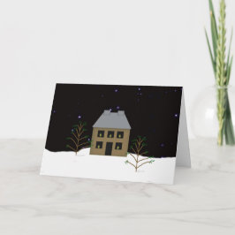 Ursprüngliche Haus-Erinnerungs-Gruß-Karte Feiertagskarte