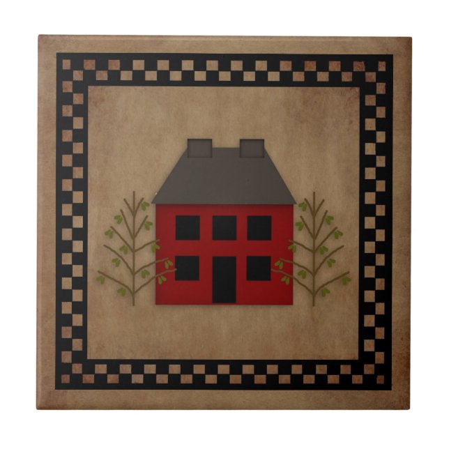 Ursprüngliche Haus-Fliese Fliese (Vorderseite)