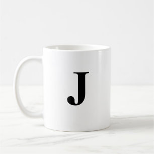 Ursprüngliche J & Personalisiert Name Coffee Tasse