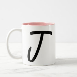 Ursprüngliche J & Personalisiert Name Coffee Tasse