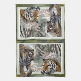 Ursprüngliche Jungle Print Geschirrtuch