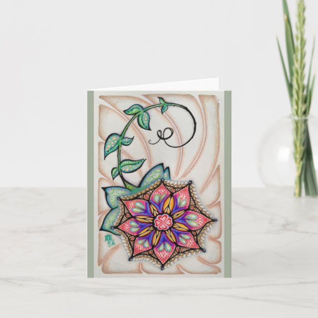 Ursprüngliche Kunst-Anmerkungs-Karte, weiße Karte (Vorderseite)