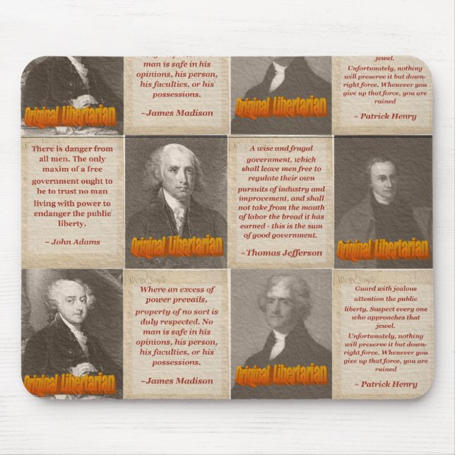Ursprüngliche Liberalist-Mausunterlage Mousepad (Vorne)
