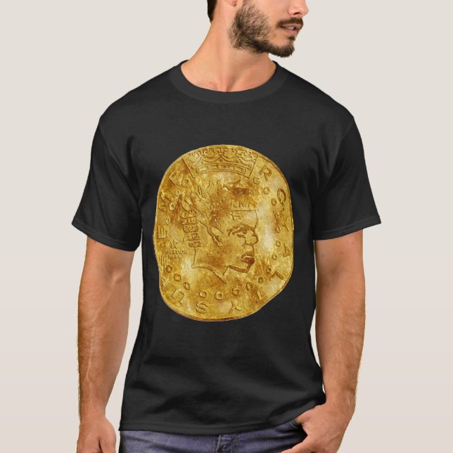 Ursprüngliche Machthaber-Münze (Goldschwarzes) T-Shirt (Vorderseite)