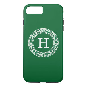 Ursprüngliche Monogramm für den Forest Green-griec Case-Mate iPhone Hülle
