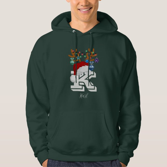 Ursprüngliche Name Matching Weihnachtsfamilie Hoodie (Vorderseite)