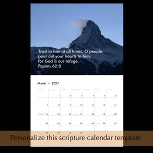 Ursprüngliche Naturfotografie Benutzerdefinierter Kalender